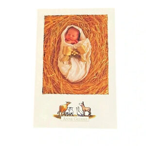 Vintage Anne Geddes Set of 6 Nativity Baby Christmas Cards